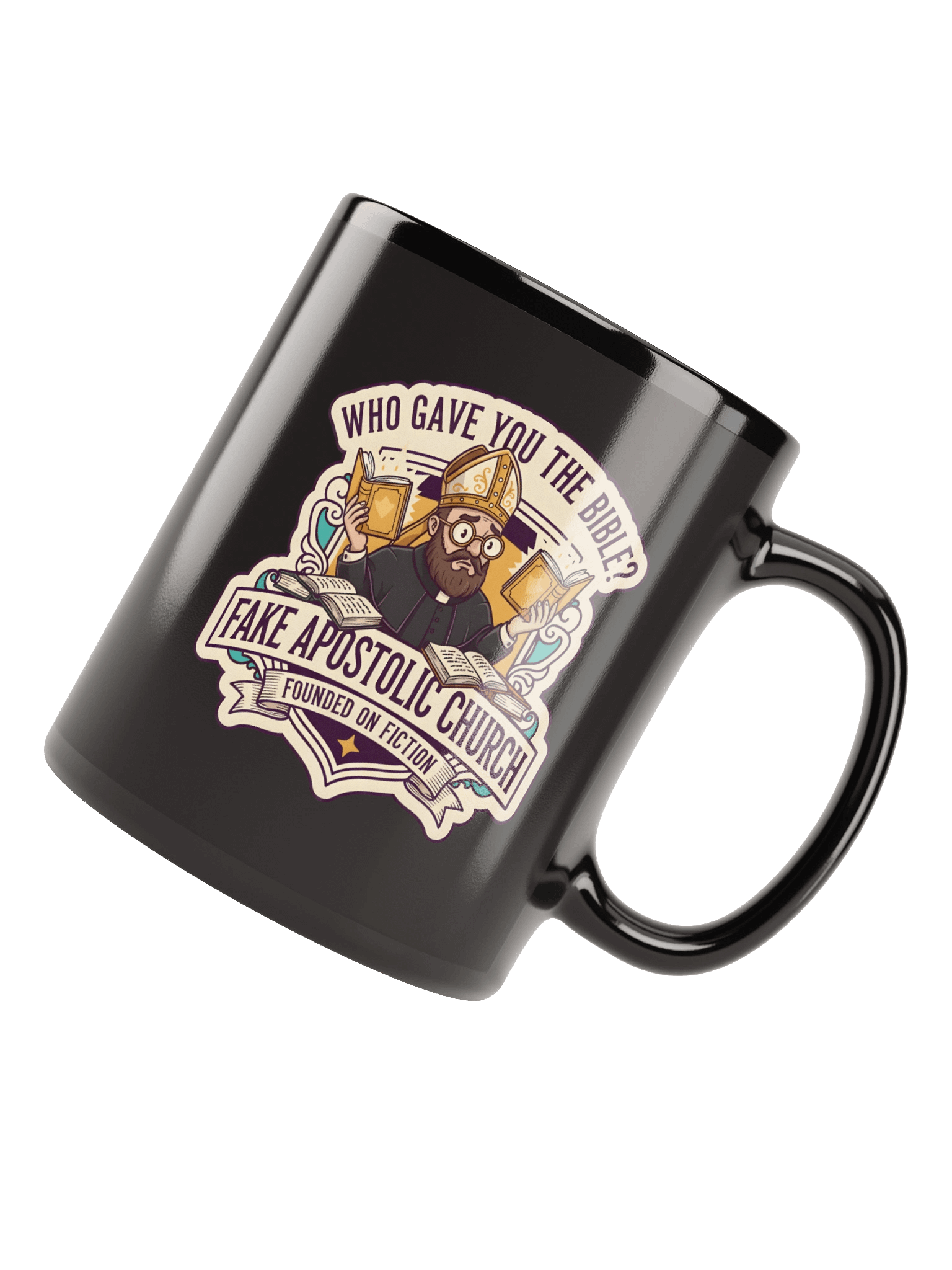 Who Gave You The Bible? (Black Mug) product image (7)