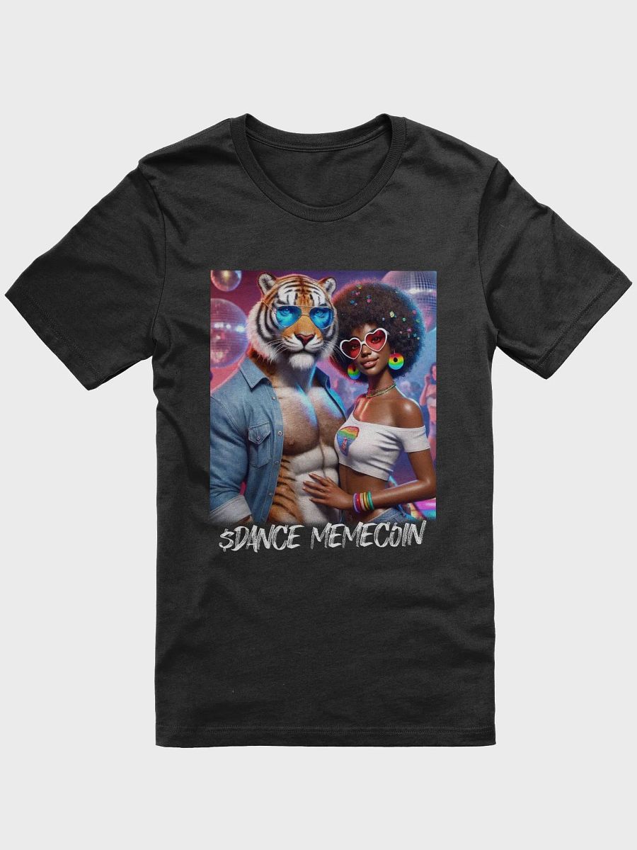 TITAN TIGER and AFRO DIVA - DANCE MEMECOIN - PREMIUM TEE - BLACK product image (5)