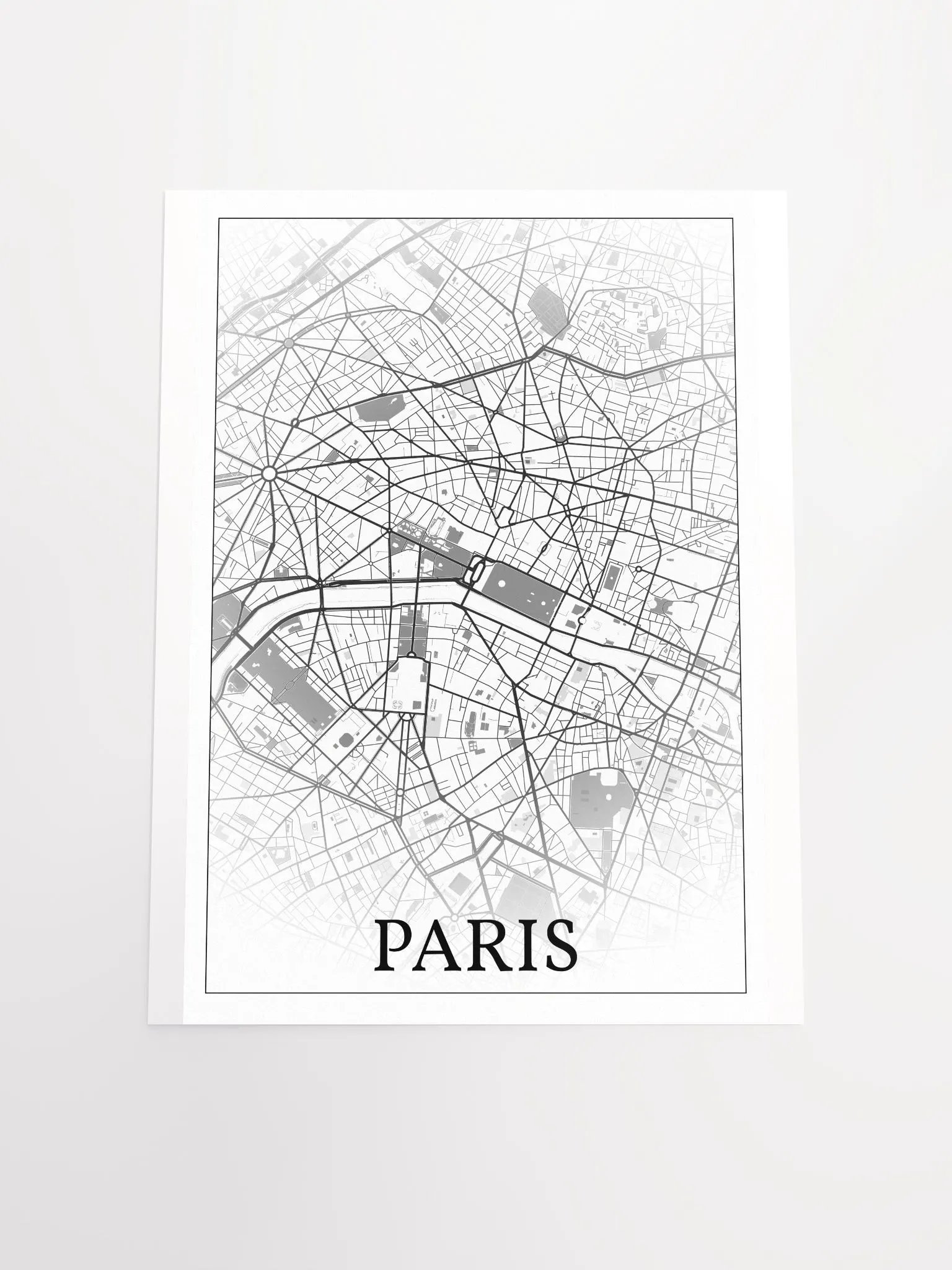 Paris, France, city map print product image (19)