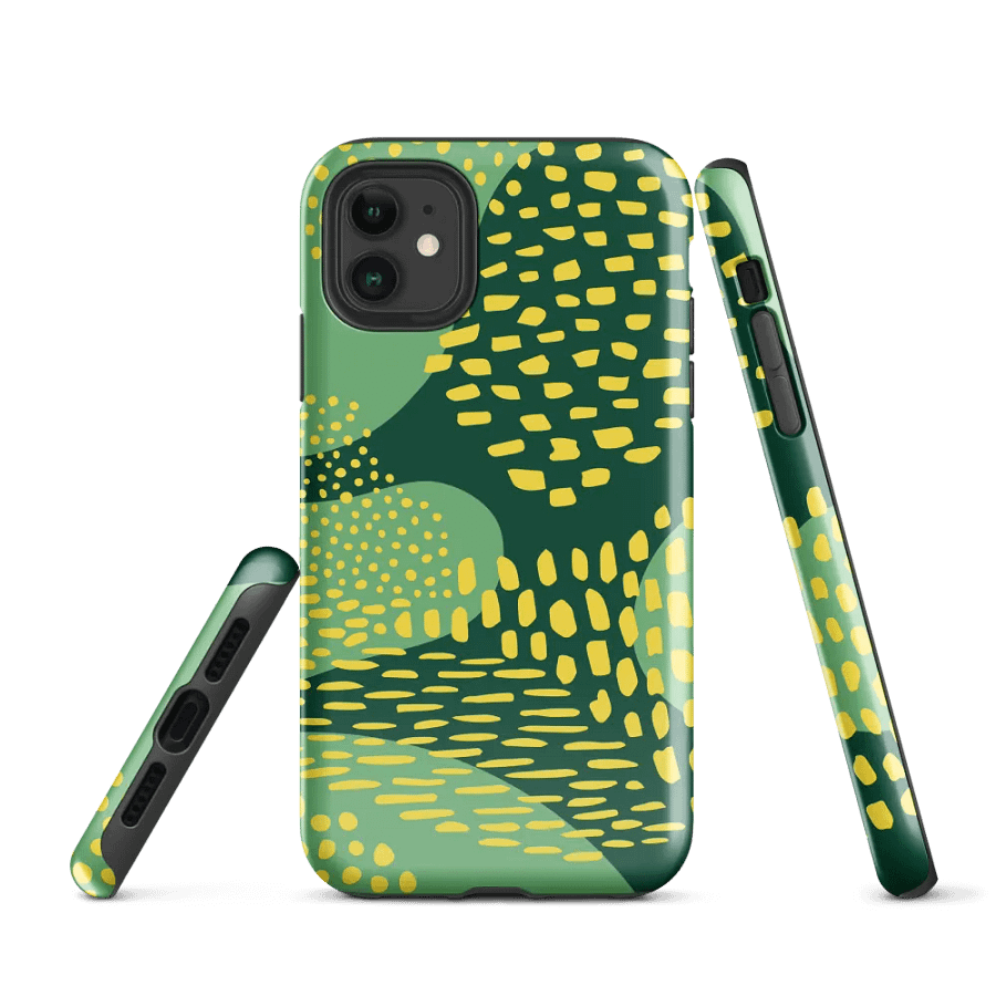 Dynamic Green Abstract Tough iPhone® Case product image (1)