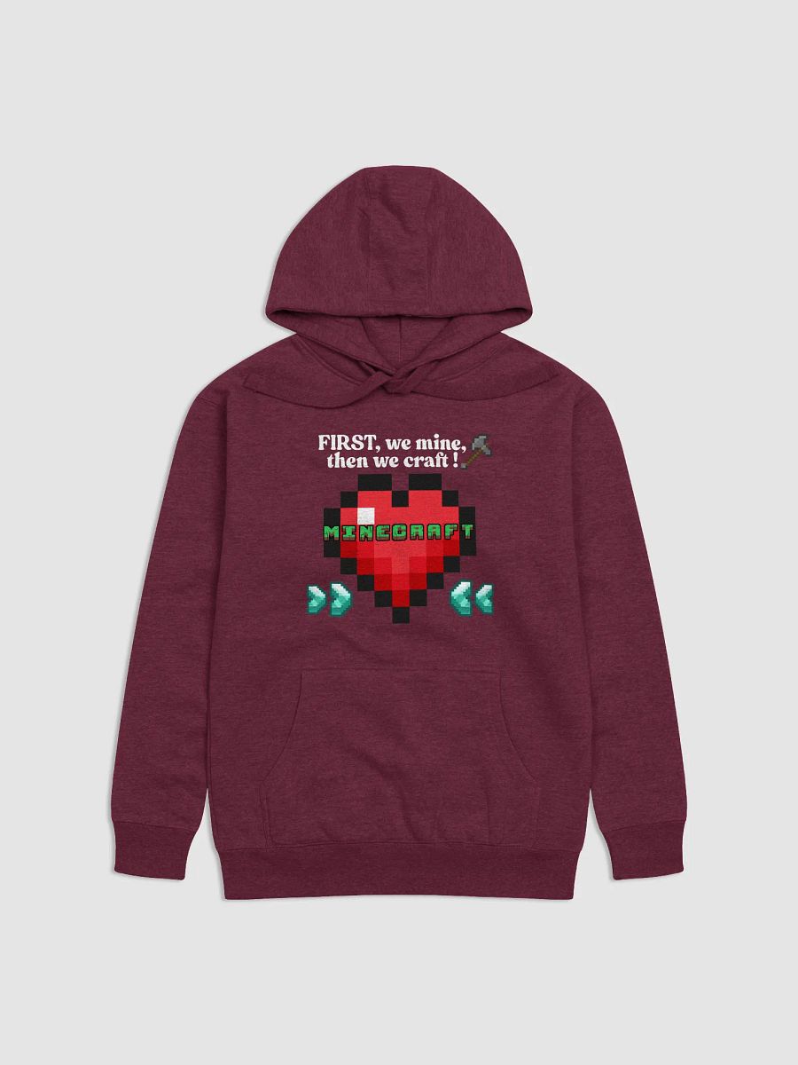 Pixelated Minecraft Heart Premium Hoodie product image (4)