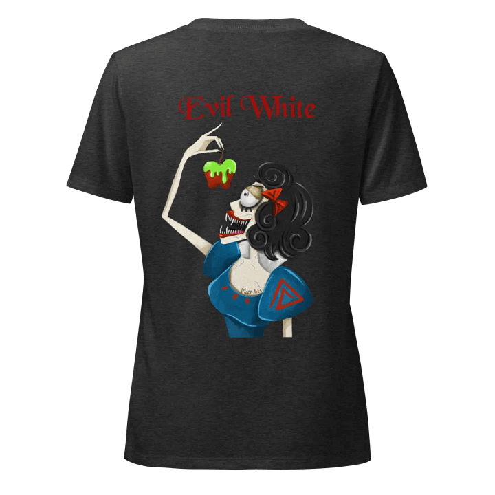 Evil Snow White Graphic Printed V Neck T-shirt product image (1)