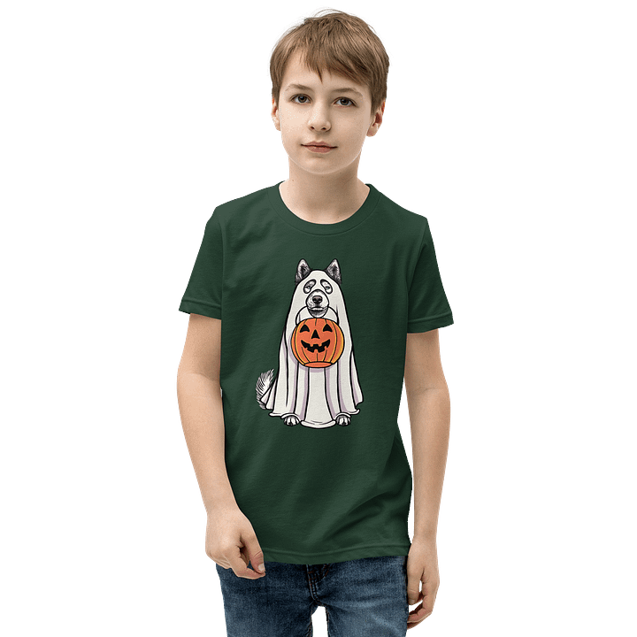 Halloween Alaskan Malamute(Gray) Youth T-Shirt product image (9)