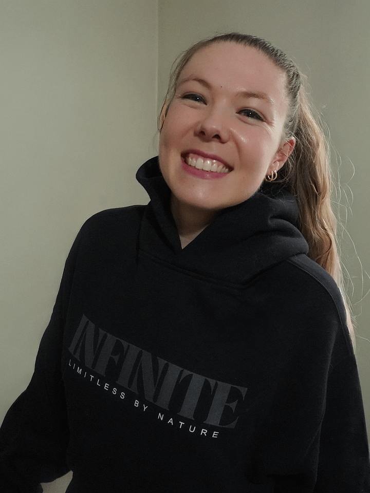 INFINITE Sweatshirt | Black & White Lettering | Heavy & Comforting product image (1)