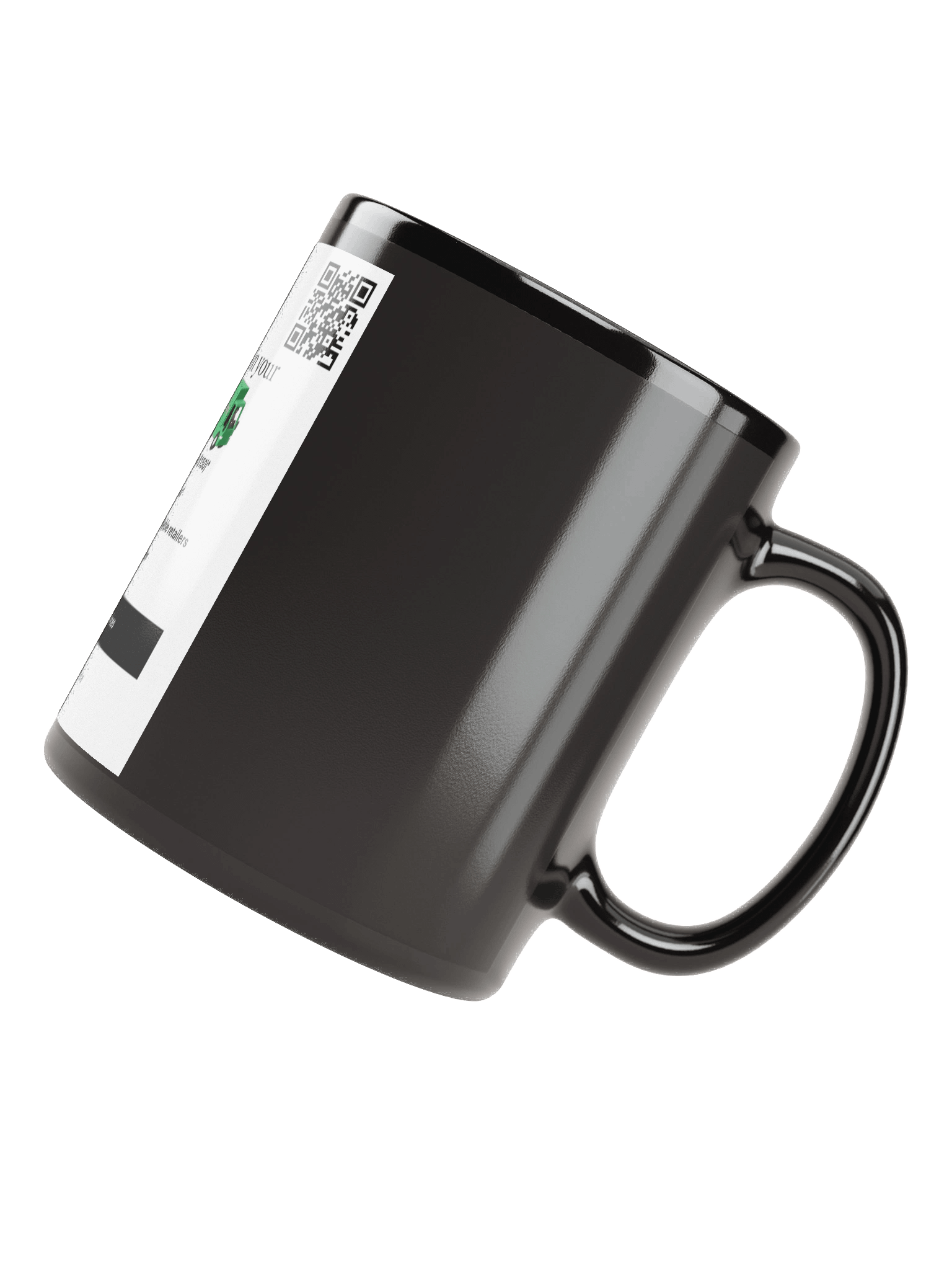 Glossy Black Mug - Stylish and Durable product image (5)