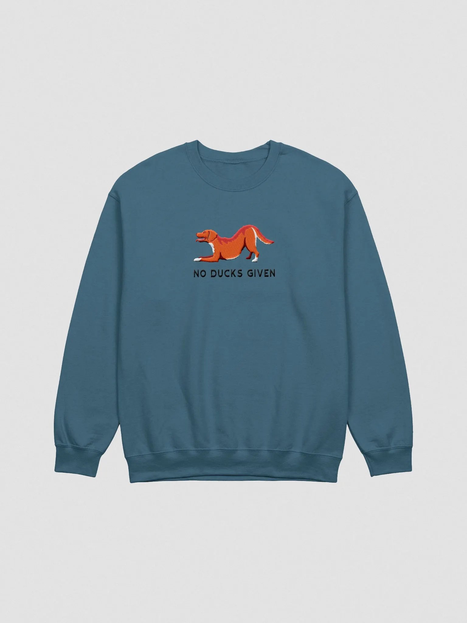 No Ducks Given Sweatshirt (Embroidered) of a Nova Scotia Duck Tolling Retriever product image (4)
