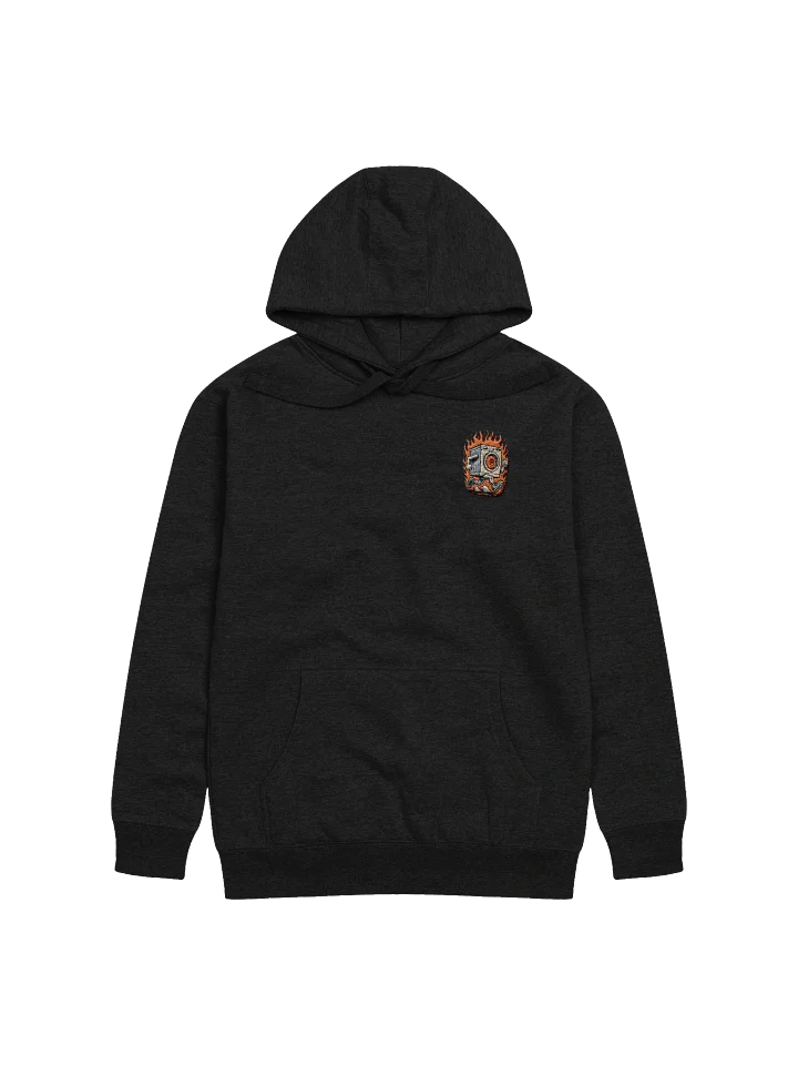 Flaming Washer Hoodie Embroidered Logo product image (1)