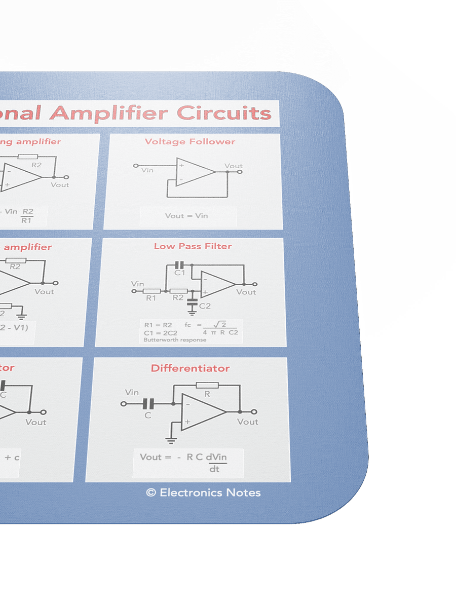 Operational Amplifier Circuits Mouse Mat product image (5)
