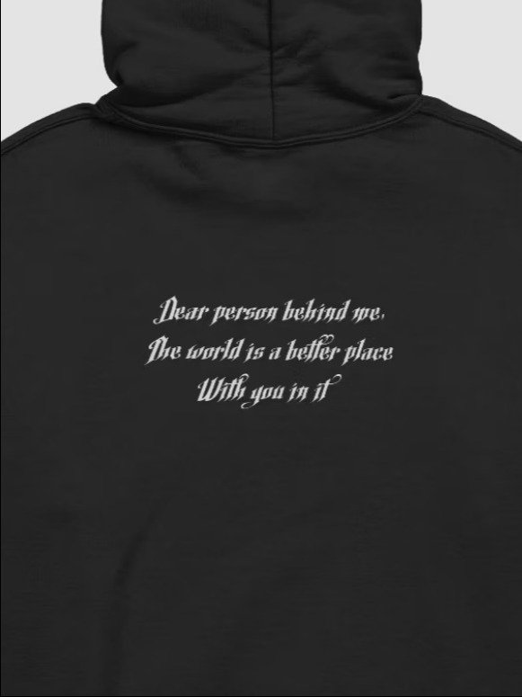 dear person behind me... - hoodie product image (2)