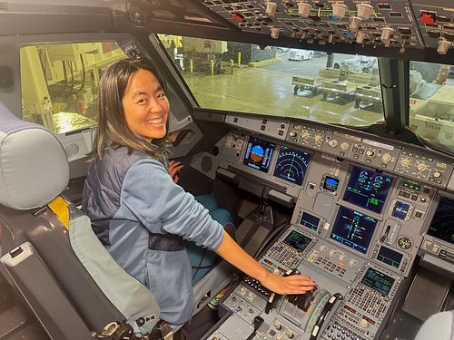 Our flight out of LAX was rough not because of weather but because idk how to fly a plane 🤪🤪🤪 also when the pilot was like 