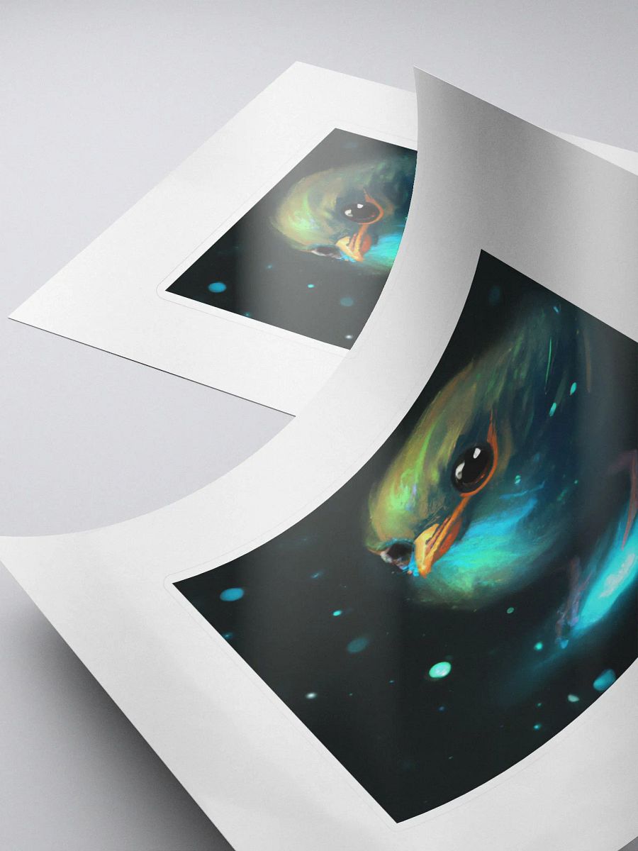 Cute Galactic Bird Sigma Sticker product image (4)