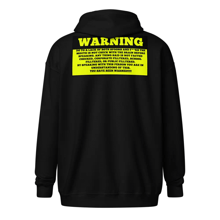 Unfiltered Mind Warning - Zip Hoodie product image (1)