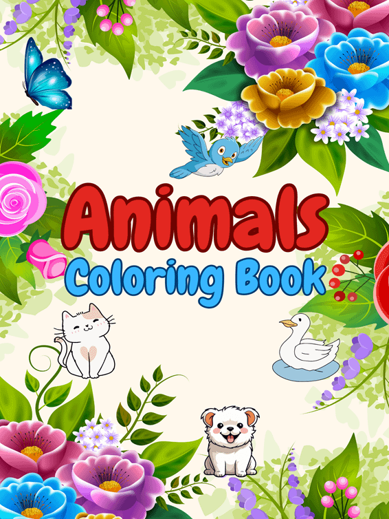 60 Animal Adventures in Coloring For Kids product image (1)