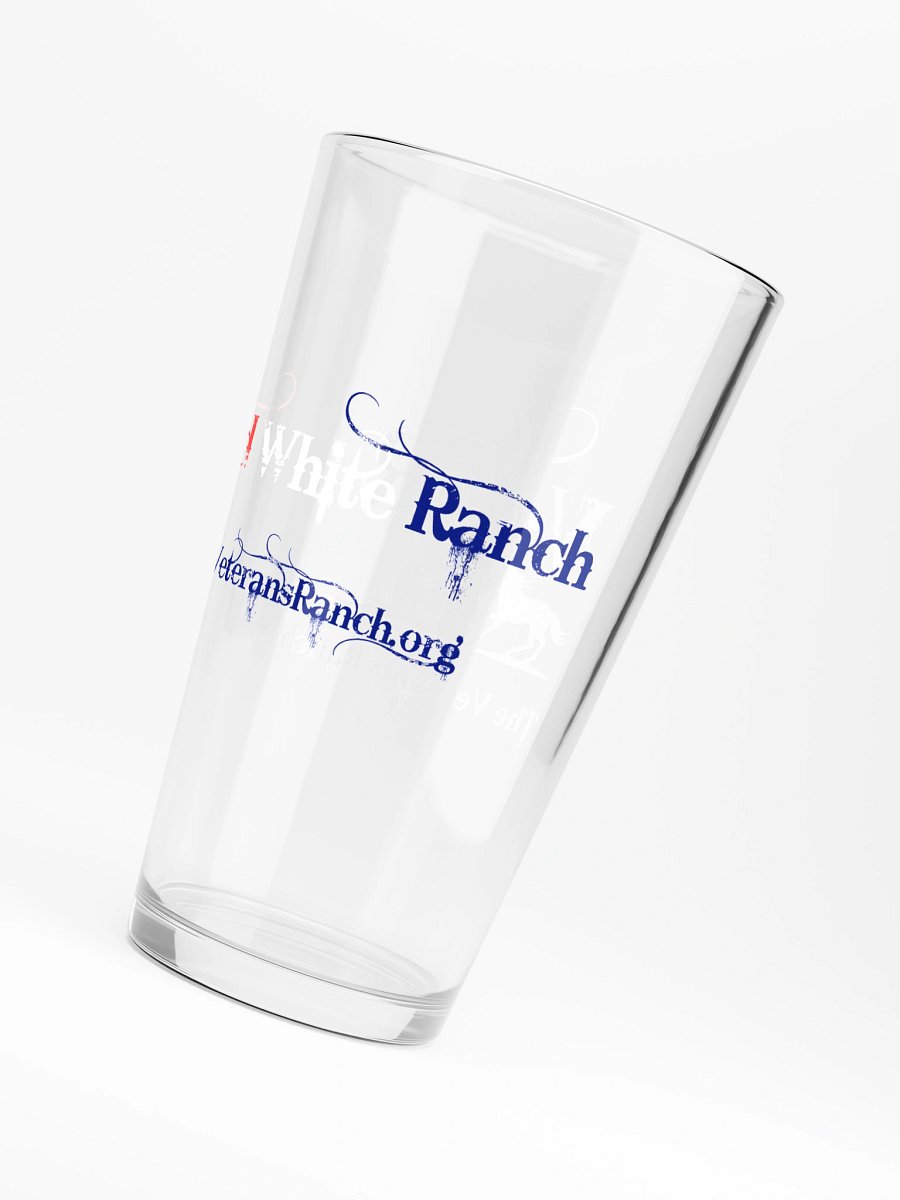 Red, White, Ranch Pint Glass product image (6)