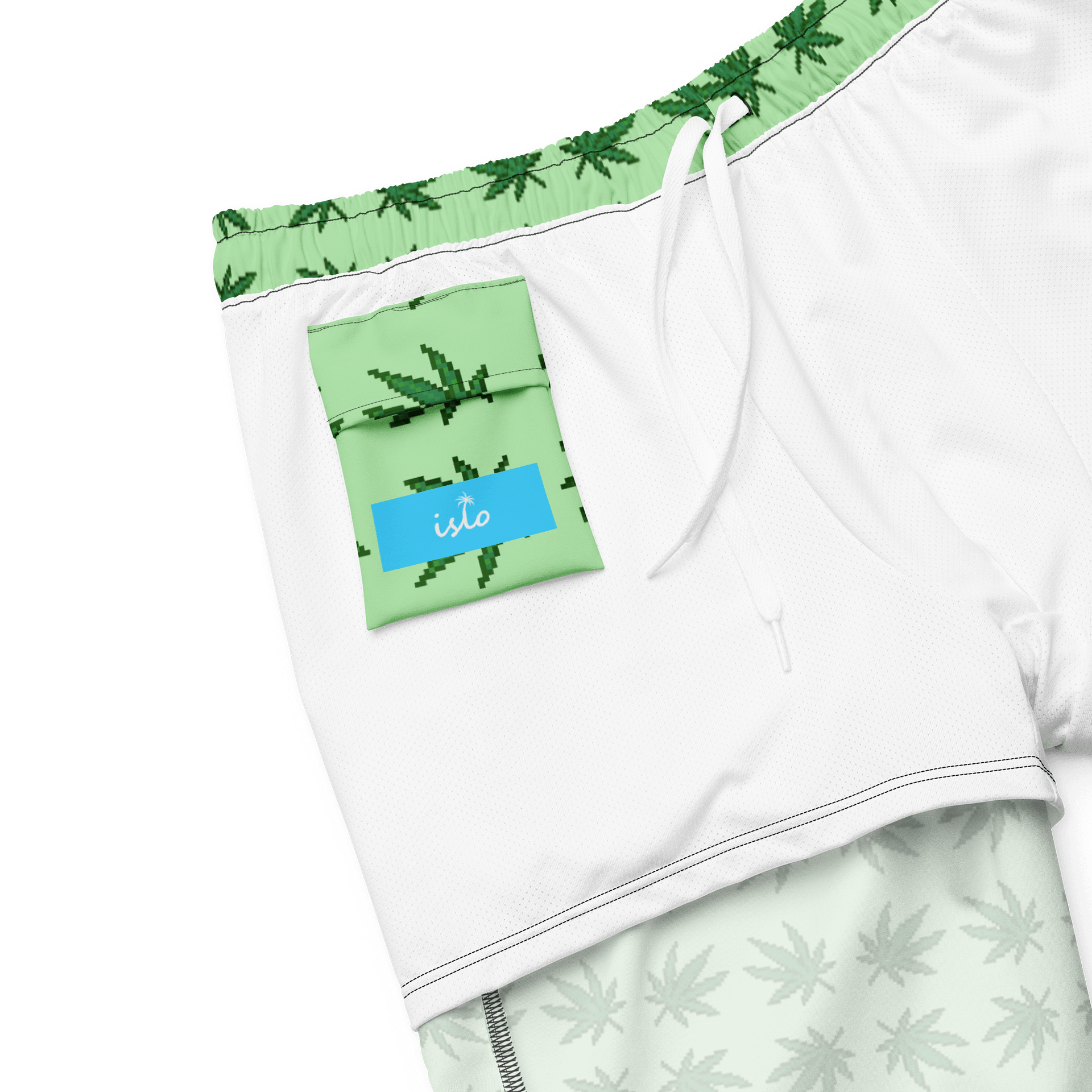 Weed Leaf Paradise Swim Trunks product image (6)