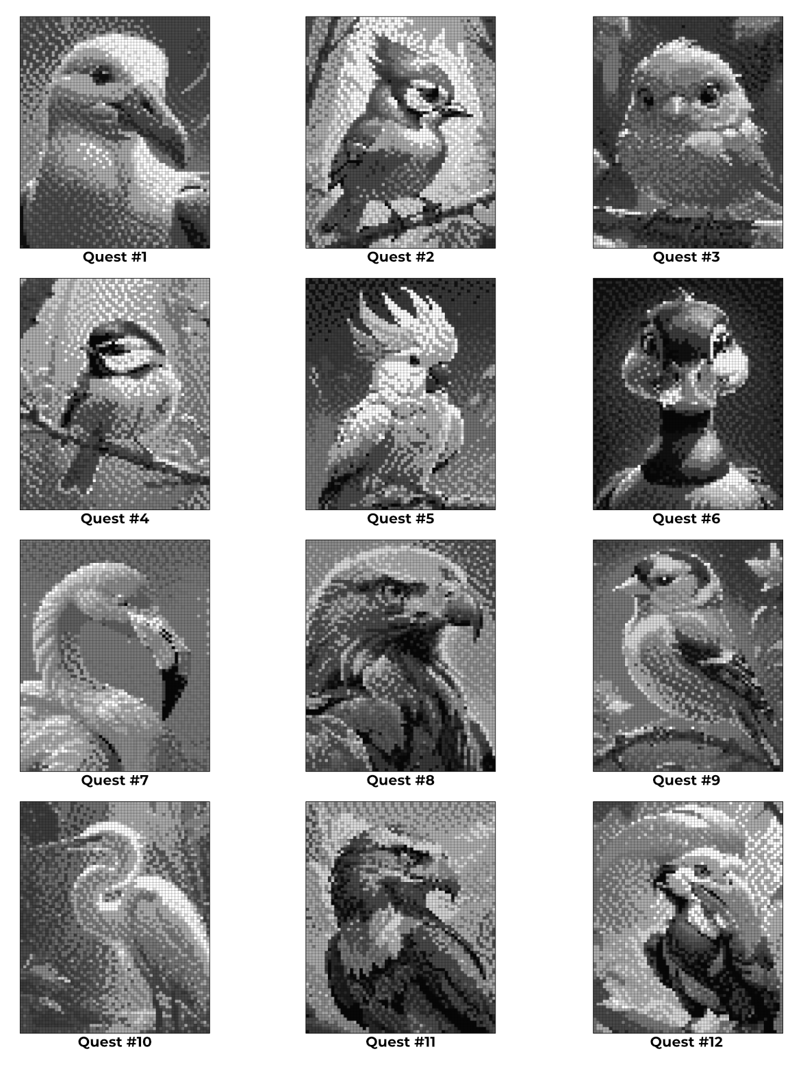 Pixel-Perfect Birds Coloring Book: Pixel Art Color By Number with 36 Illustrations product image (5)