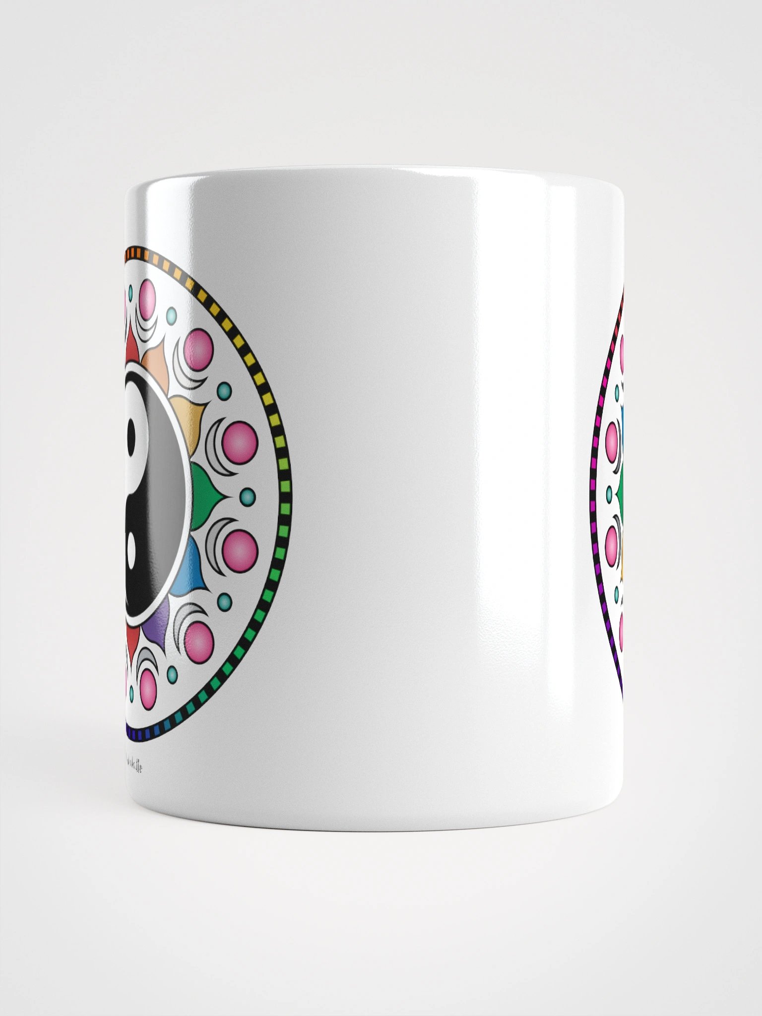 Yin Yang Mandala Mug - White product image (13)