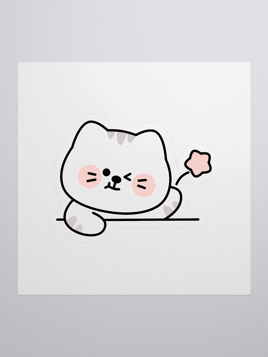 Cat-Faced Kiss Cut Stickers product image (1)
