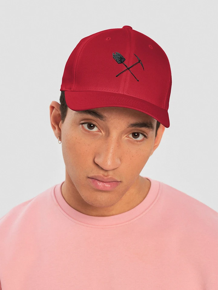 Miner's Flex Fit Hat: Red/Black product image (1)