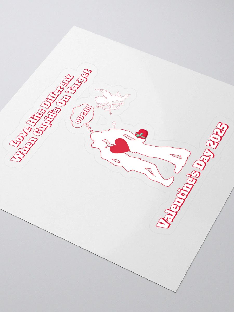 When Cupid's On Target Valentine's Day Sticker product image (3)