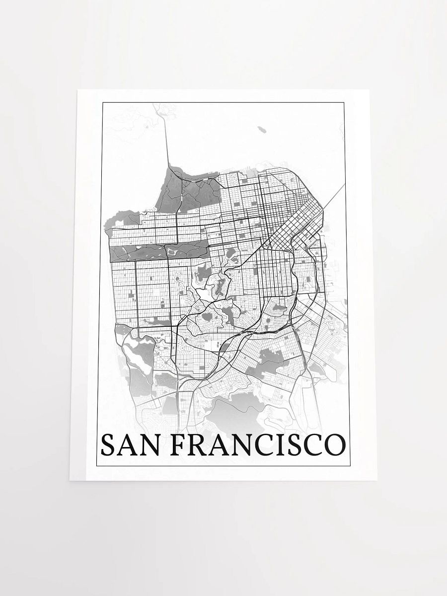 San Francisco, California, USA, city map print product image (16)