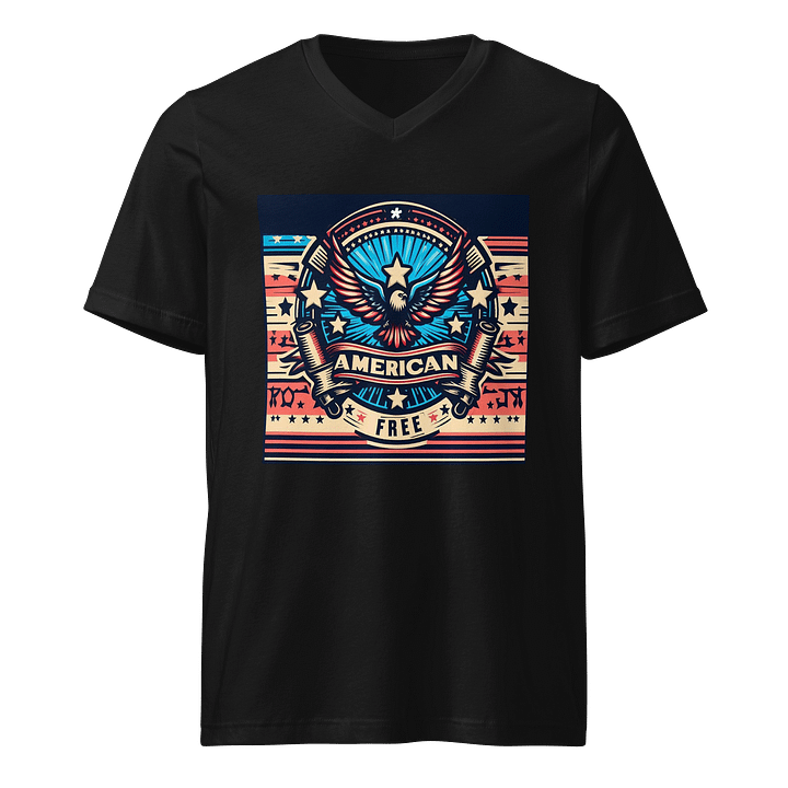 Patriotic Eagle Emblem V-Neck Tee product image (1)