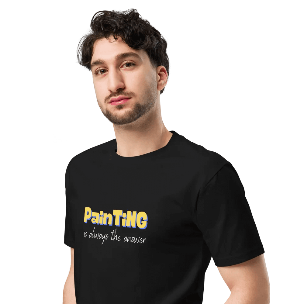 Painter life painting shirt, painter shirt, artist shirt, artist gift, art t-shirt, art teacher gift, painting is always the answer product image (4)
