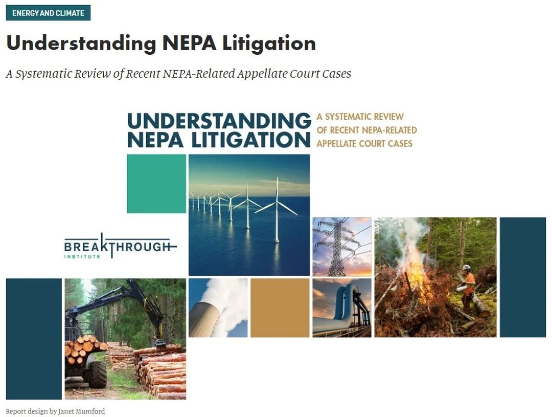 Congress is considering reforms to the National Environmental Policy Act (NEPA). A recent analysis of #NEPA litigation conduc...