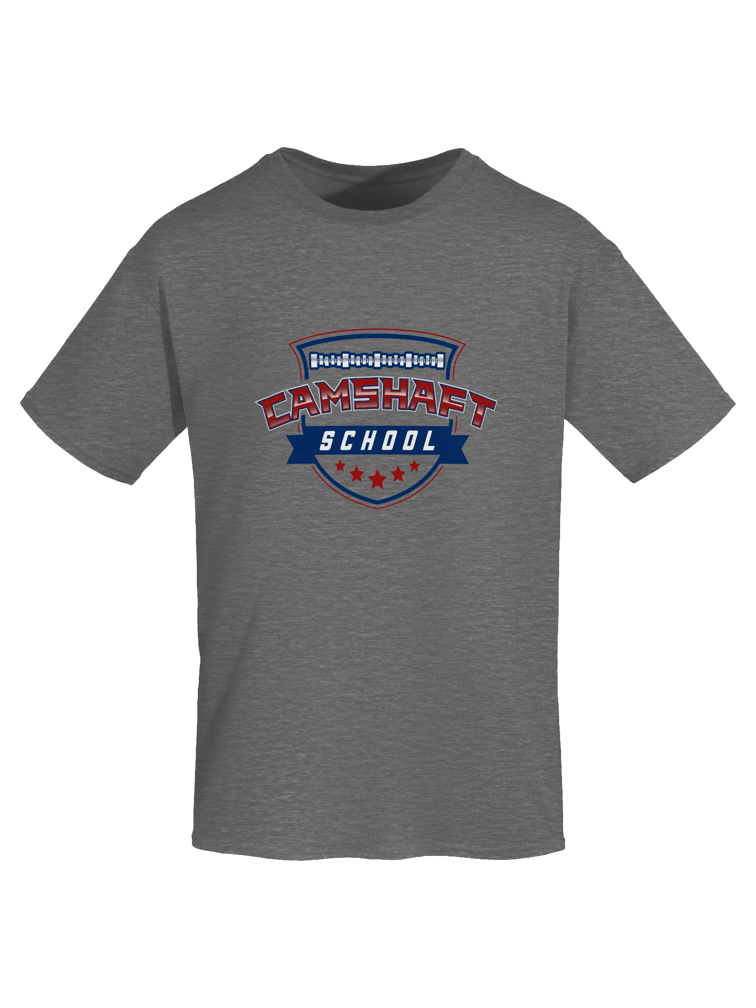 T-shirt - Red White and Blue on Graphite Heather product image (7)