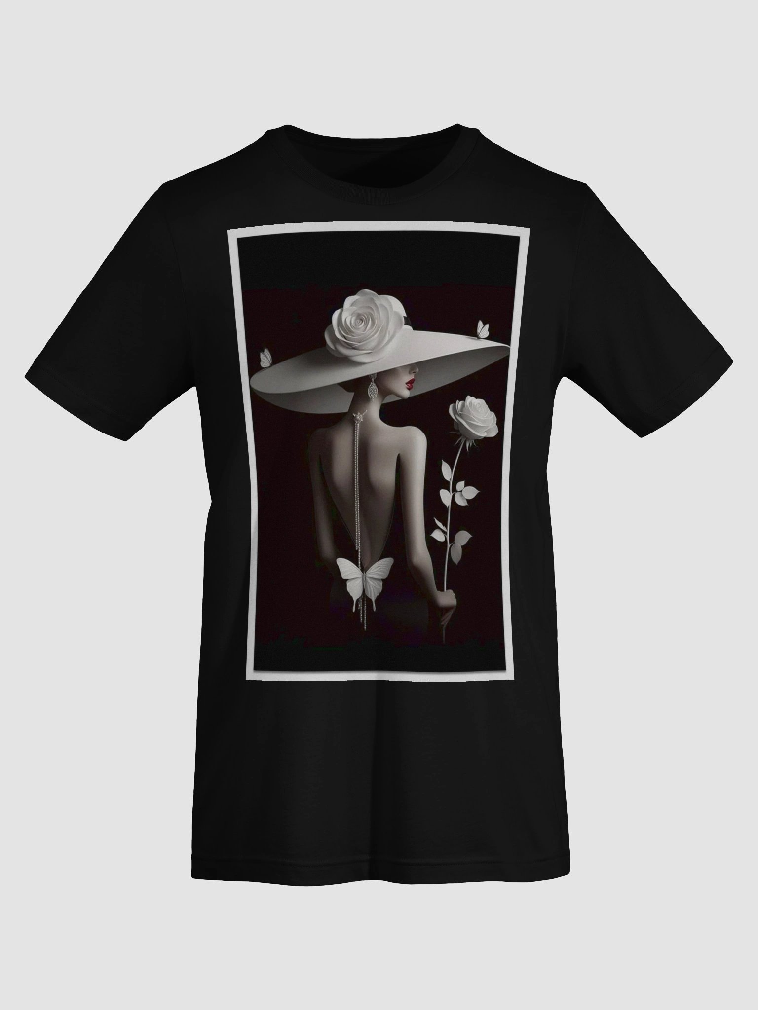 Rose Noir Elegance T-Shirt product image (4)