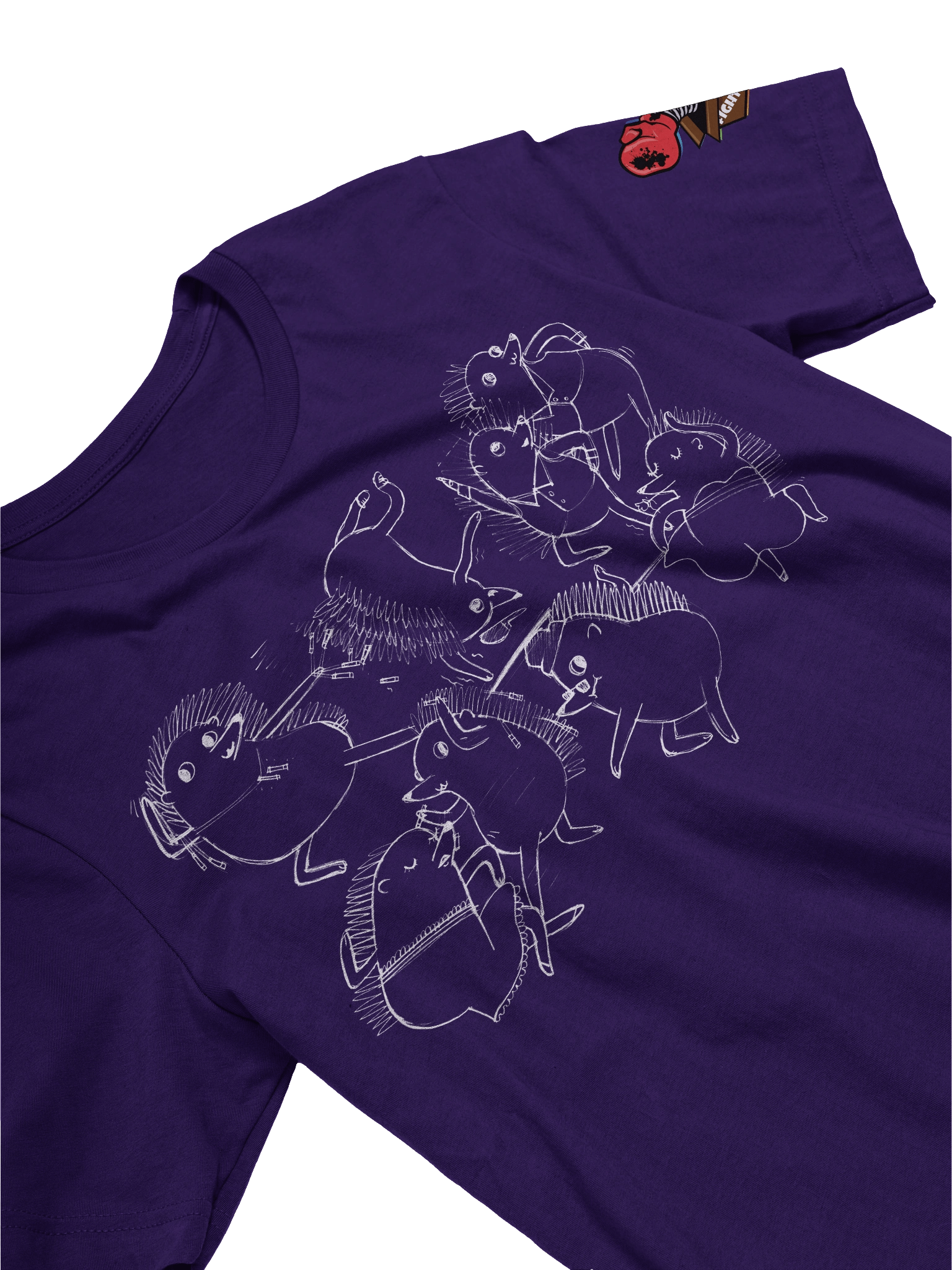 Hedgehog Dance Battle – Hedgehog Hop Sketch T-Shirt product image (15)