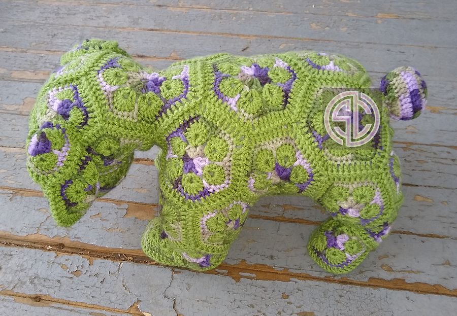 African Flower Bulldog Amigurumi 🐑 product image (3)
