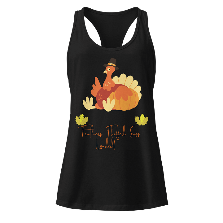 Sassy Turkey Racerback Tank product image (1)