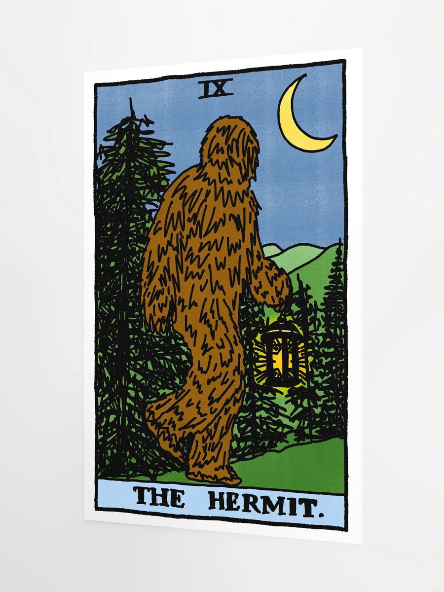 Bigfoot Hermit Tarot Card Print product image (3)
