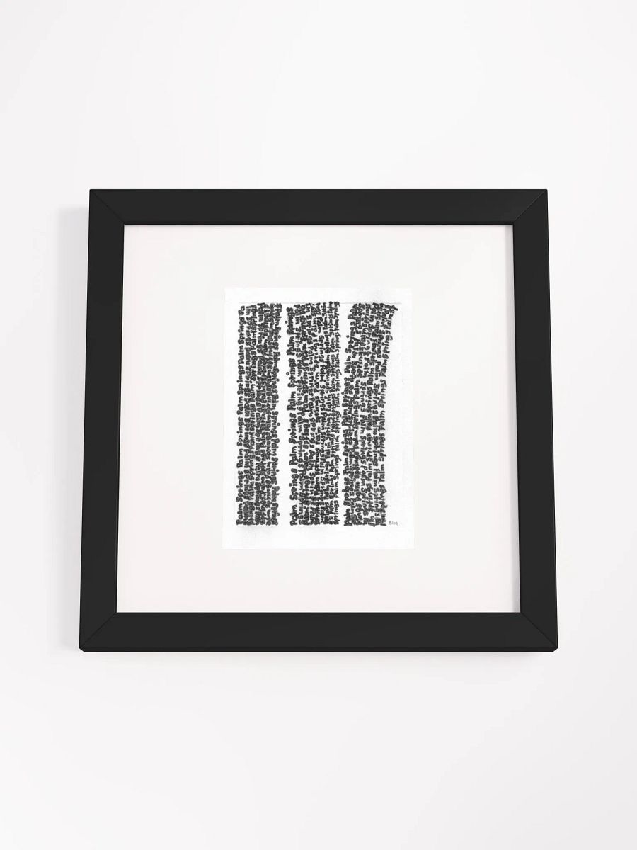 Palm Springs Panel Card Print Framed product image (3)