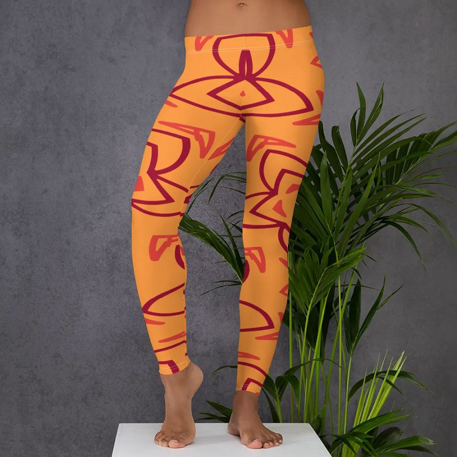 Retro Floral Fusion All-Over Leggings product image (5)
