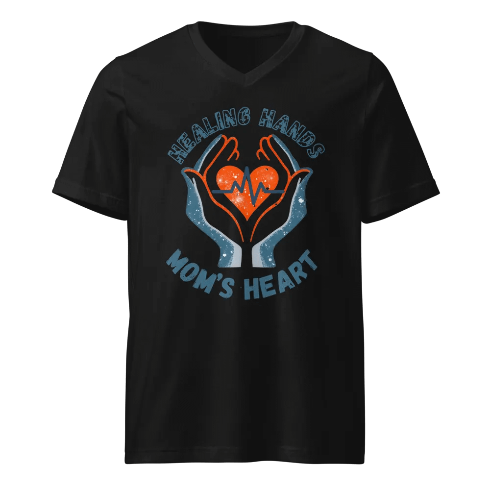 Healing Hands Mom's Heart V-Neck Tee product image (1)