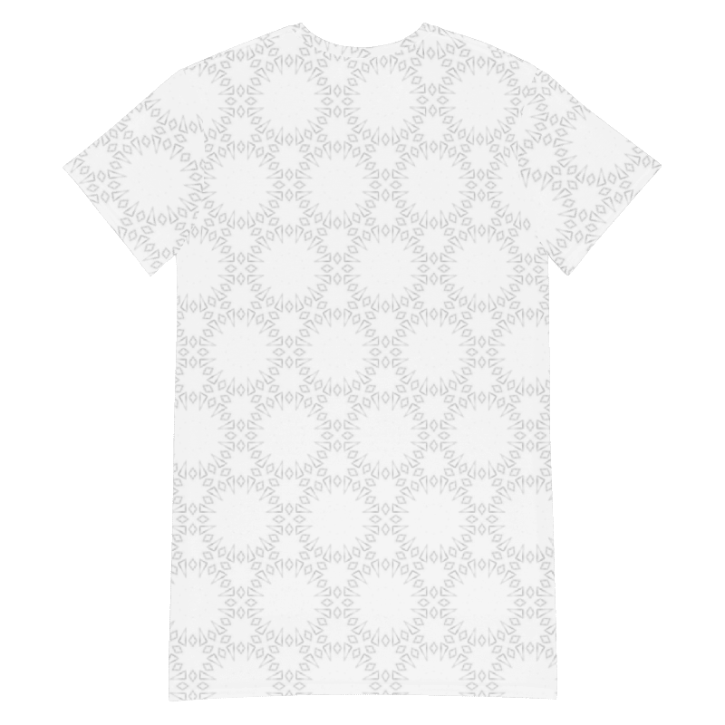 Abstract Pale Monochrome Shapes T Shirt Dress product image (11)
