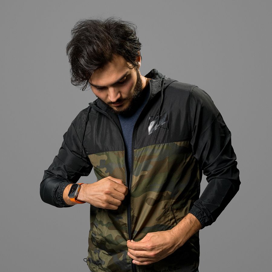 Core Logo Windbreaker (Black/Camo) product image (2)