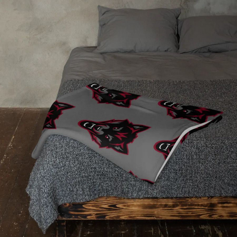 Vintage Captain Wolfpak Logo Throw Blanket product image (23)