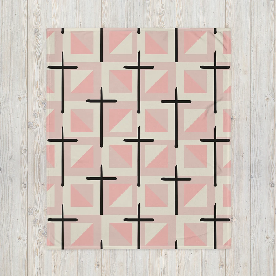 Pink Cross Quilted Patterned Blanket product image (6)