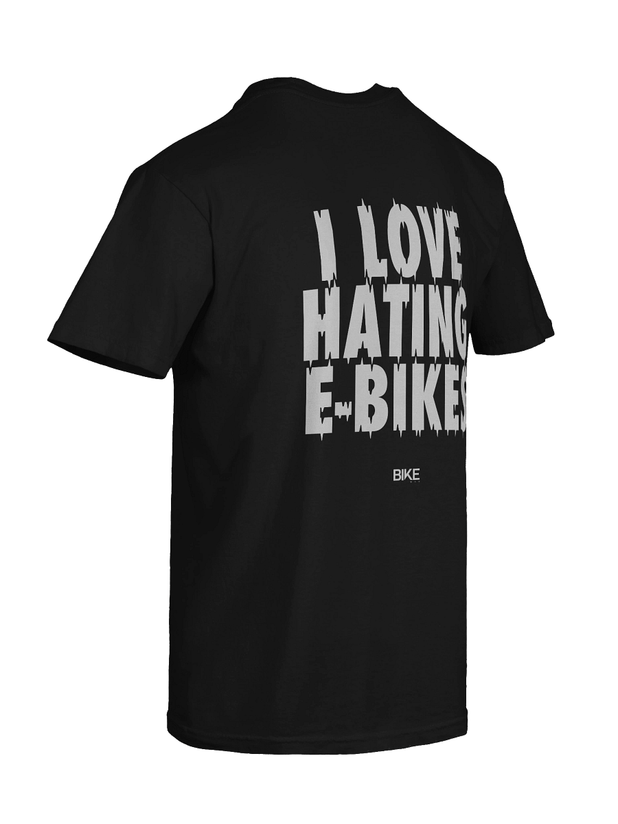 I Love Hating E-Bikes Shirt (White Logo) product image (10)