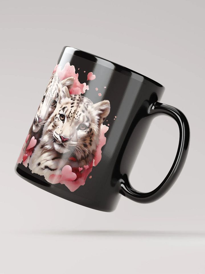 Snuggle Safari Coffee Mugs: Sip in Style with our Adorable Snow Leopards! 🐾💖 product image (4)