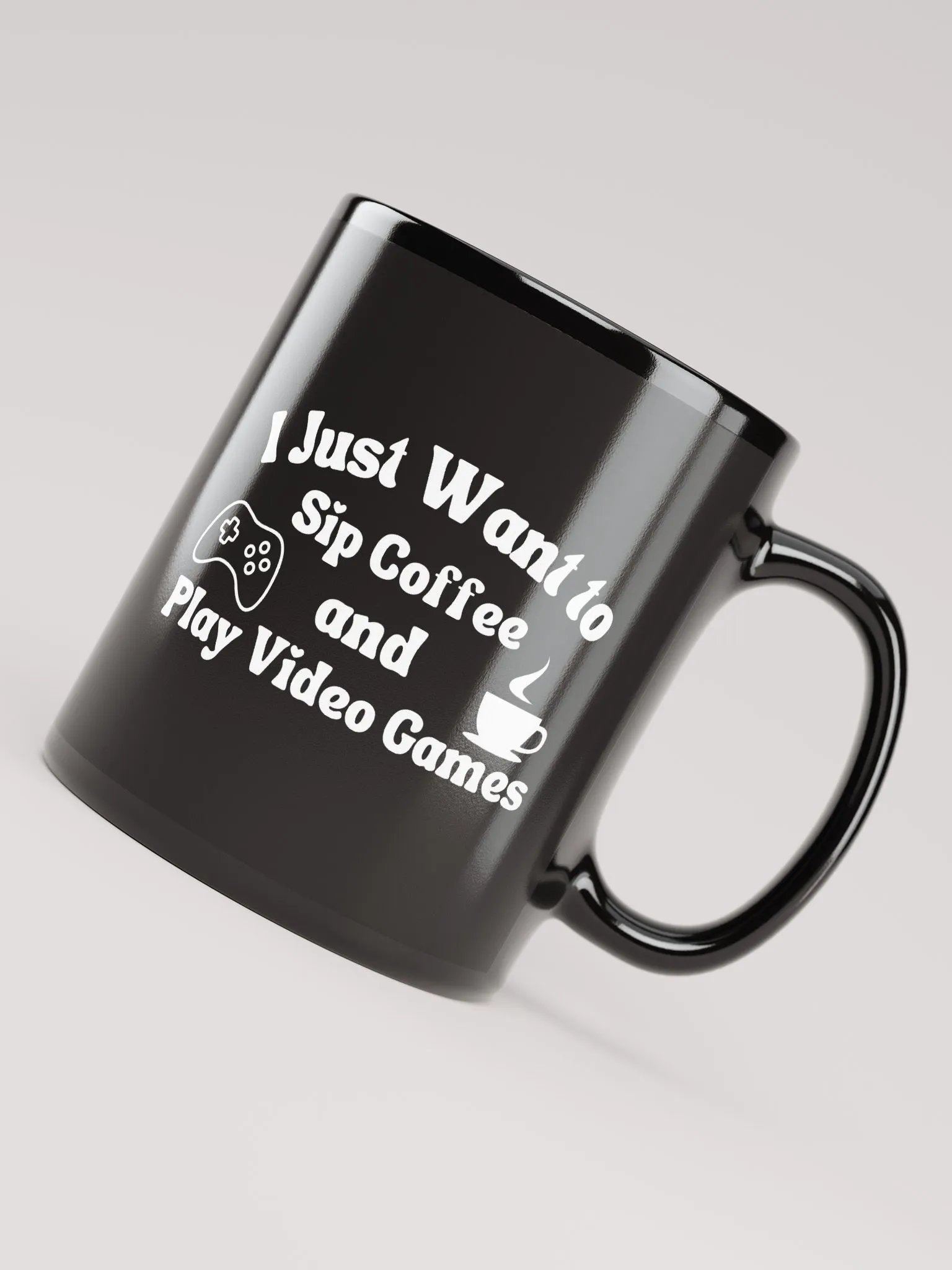 Coffee and Video Games Coffee Mug (Black) product image (8)