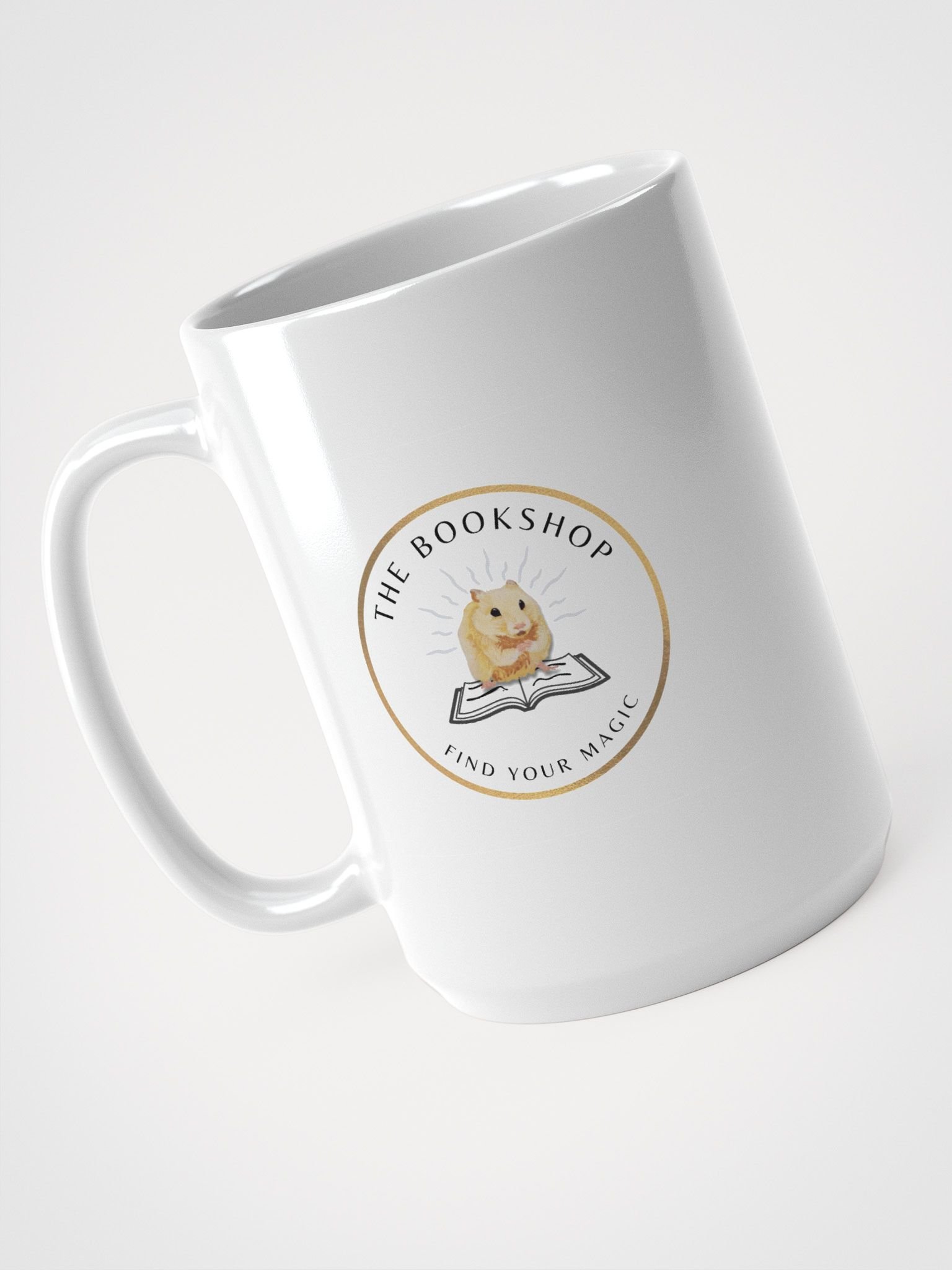 Hamster on a book mug product image (1)