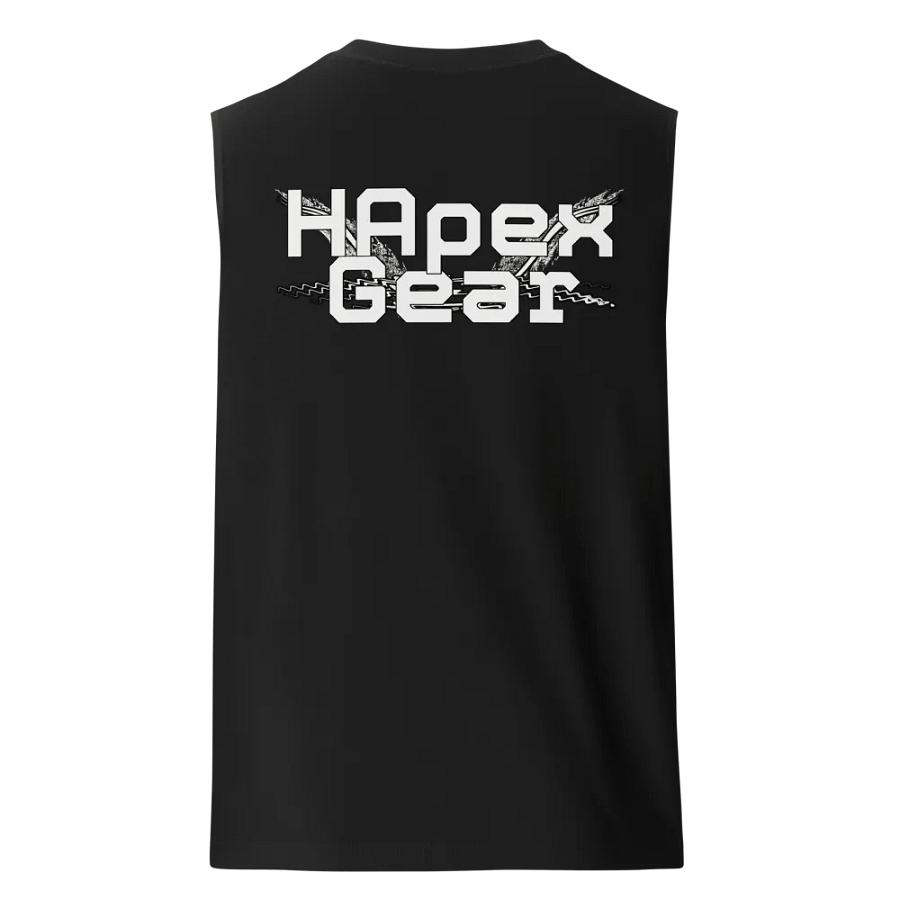 Muscle Tank - Embroidered - White HApex Gear White Logo product image (1)