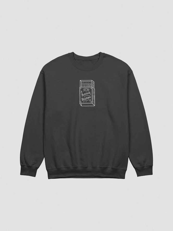 Burning Bridges (Black and White) Embroidered Sweater product image (1)