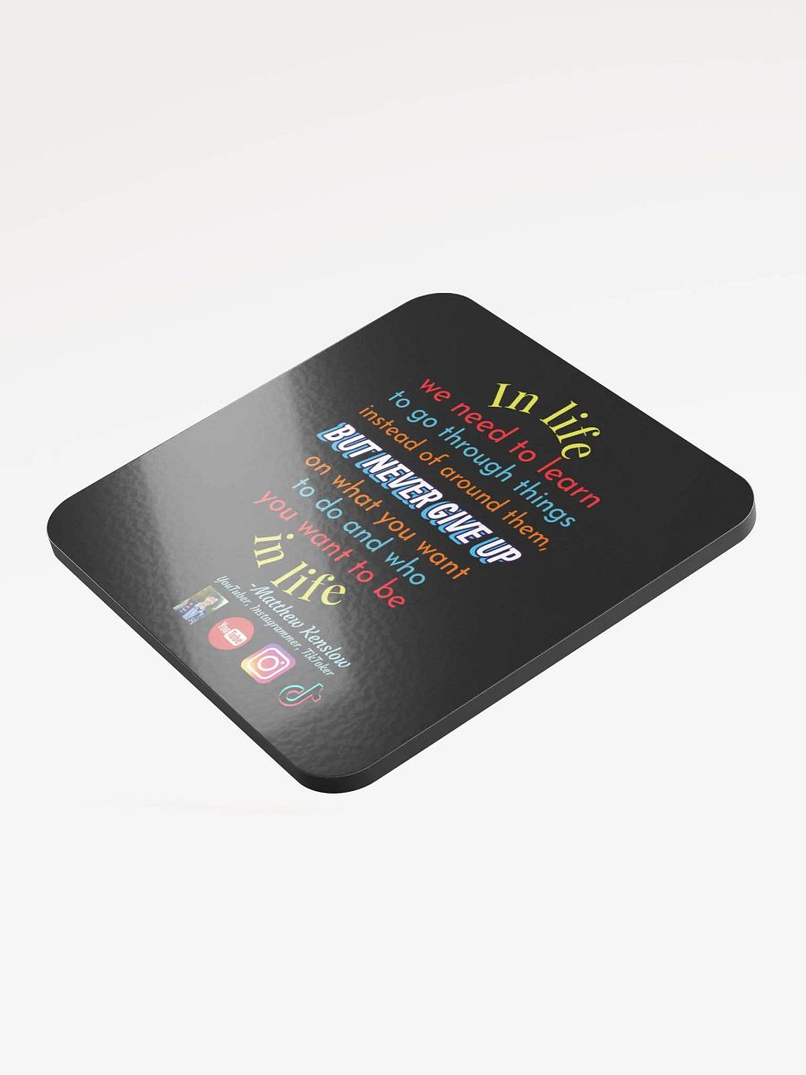 Glossed Cork Coaster [Quote 7] product image (3)