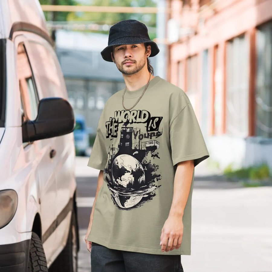 The world is yours unisex faded t-shirt product image (7)