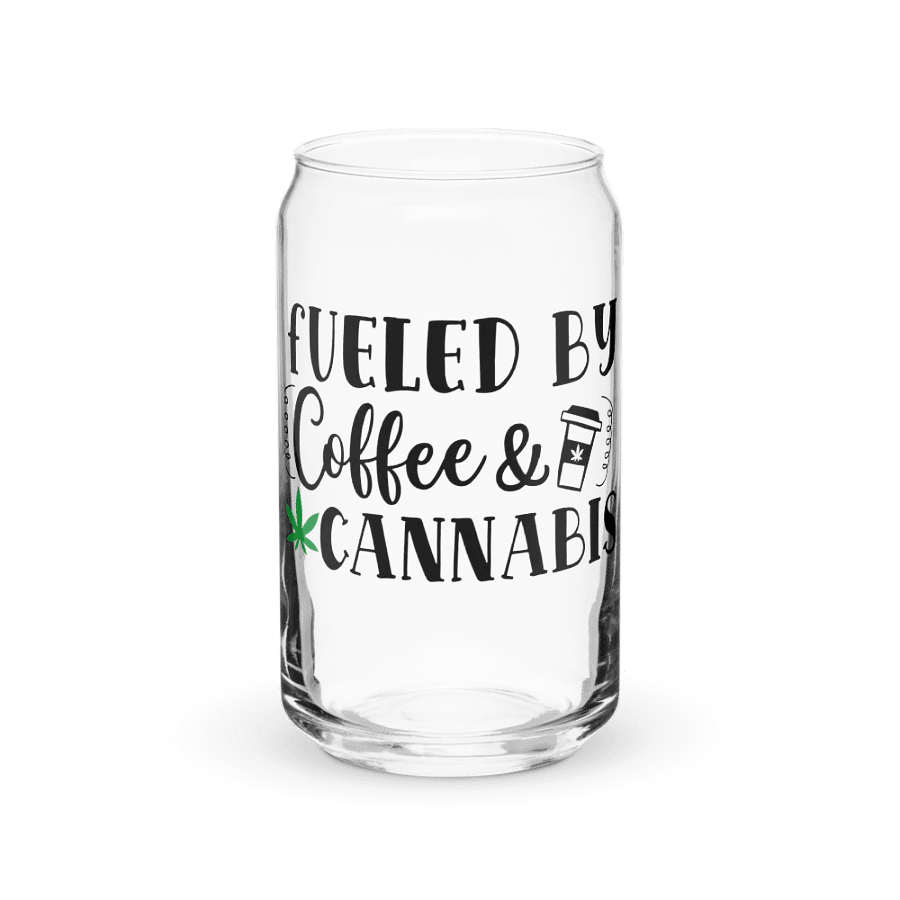 'Fueled by Coffee & Cannabis' Glass product image (3)